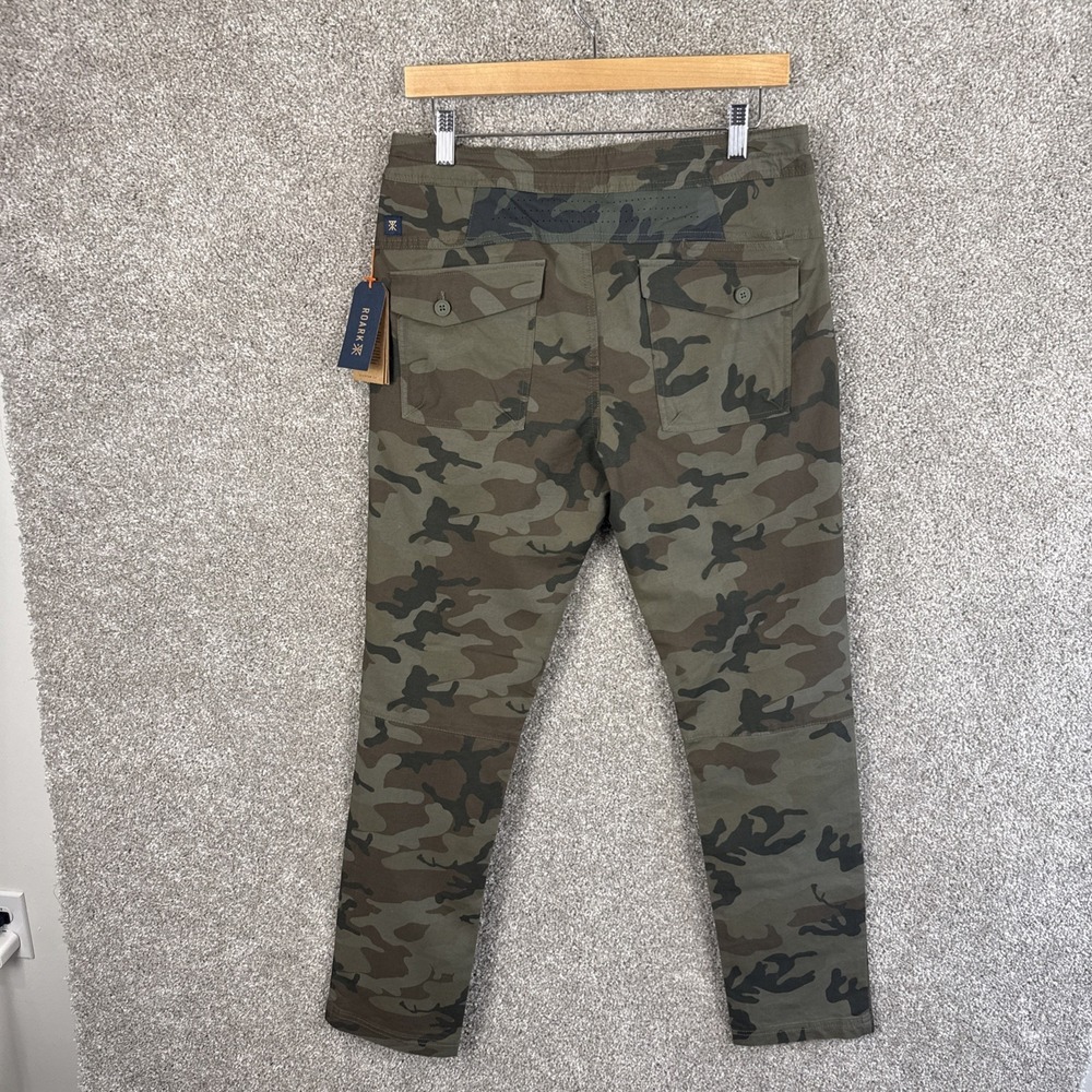 Roark Layover 2.0 Camo Print Pants Men's 30 Hiking Outdoors Drawstring NEW - Picture 5 of 10